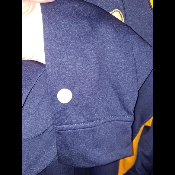 Holloway Blue Golden Hoodie Sweatshirt with Devil and Baseball‎ Bats Size XXL - Picture 3 of 7